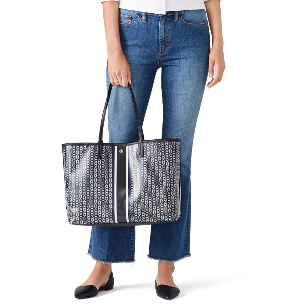 Tory Burch Black Gemini Link Tote - Picture 2 of 5